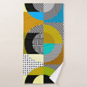 Seamless pattern. Circles pattern in geometric col Badhanddoek (Badhanddoek)