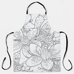 Seamless pattern coloring flower of the Saxifrage Schort
