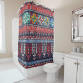Seamless pattern design with traditional Palestini Douchegordijn (In situ)