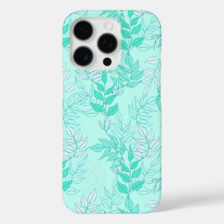 Seamless pattern featuring interconnected leafy br iPhone 16 pro hoesje