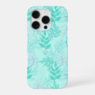 Seamless pattern featuring interconnected leafy br iPhone 16 pro hoesje