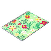 Seamless pattern flower and leaveshome decor, back notitieboek (Linkerzijde)