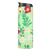 Seamless pattern flower and leaveshome decor, back thermosbeker (Geroteerd rechts)