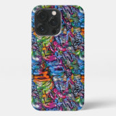 Seamless Pattern Graffiti 11 iPhone Hoesje (Achterkant)