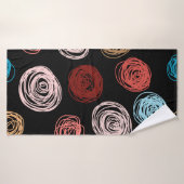 Seamless pattern hand drawn abstract dots. Backgro Badhanddoek (Badhanddoek)