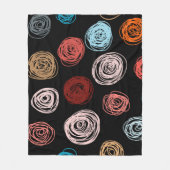 Seamless pattern hand drawn abstract dots. Backgro Fleece Deken (Voorkant)