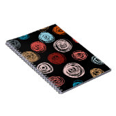 Seamless pattern hand drawn abstract dots. Backgro Notitieboek (Rechterzijde)