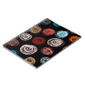 Seamless pattern hand drawn abstract dots. Backgro Notitieboek (Linkerzijde)