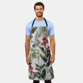 Seamless Pattern Hand Drawn Botanical Illustration Schort (Gedragen)