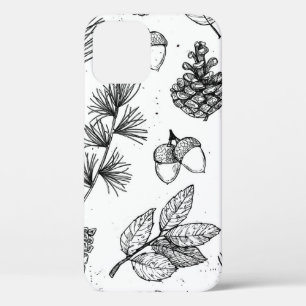 Seamless pattern. Hand drawn vintage illustraties Case-Mate iPhone Case