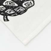 Seamless pattern. Hand drawn vintage illustraties Fleece Deken (Hoek)