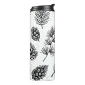 Seamless pattern. Hand drawn vintage illustraties Thermosbeker (Gedraaid links)