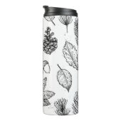 Seamless pattern. Hand drawn vintage illustraties Thermosbeker (Geroteerd rechts)