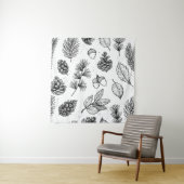 Seamless pattern. Hand drawn vintage illustraties Wandkleed (In situ)
