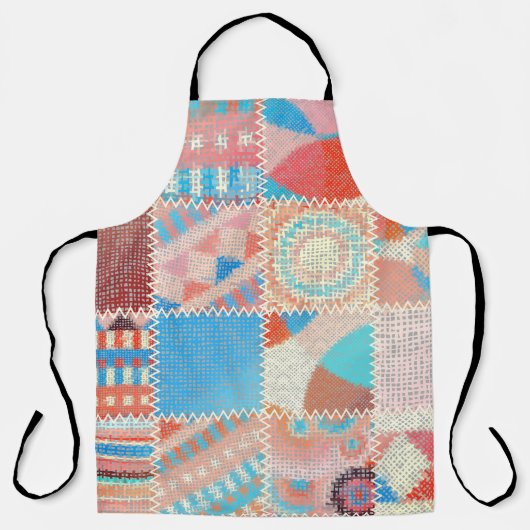 Seamless pattern. Imitation of a patchwork pattern Schort (Voorkant)