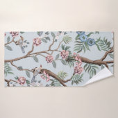 Seamless pattern in chinoiserie style with peonies badhanddoek (Badhanddoek)