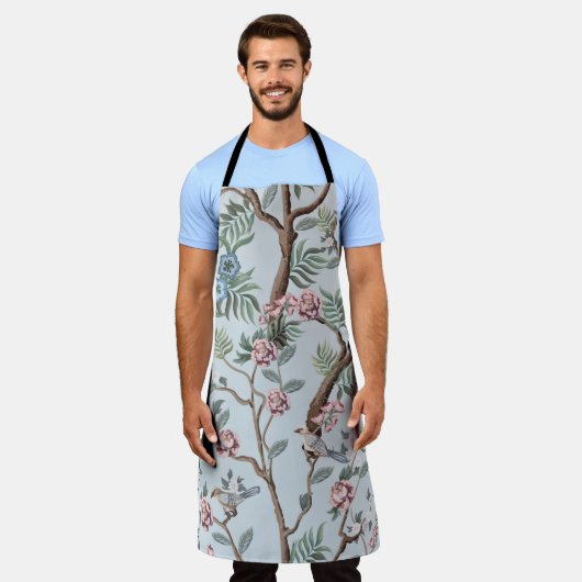 Seamless pattern in chinoiserie style with peonies schort (Gedragen)