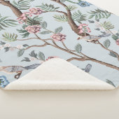 Seamless pattern in chinoistijl with peonies sherpa deken (3/4)