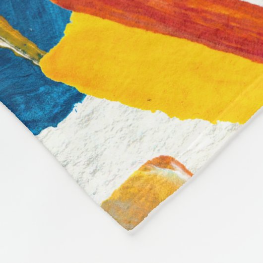 Seamless pattern made by hand drawn paint strokes. fleece deken (Hoek)