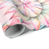 Seamless pattern of chrysanthemum, orange and Bloo Cadeaupapier (Rol Hoek)