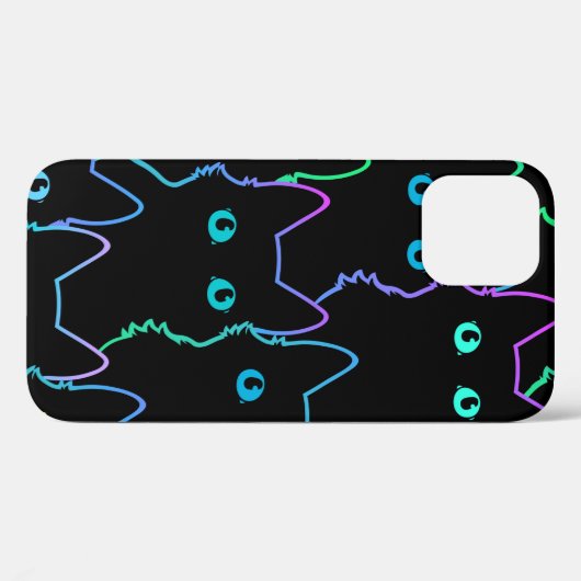 seamless pattern of cute cat silhouettespattern,se Case-Mate iPhone case (Achterkant (horizontaal))