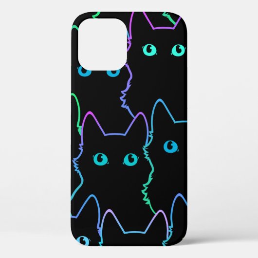 seamless pattern of cute cat silhouettespattern,se Case-Mate iPhone case (Achterkant)