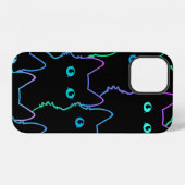 seamless pattern of cute cat silhouettespattern,se iPhone hoesje (Achterkant horizontaal)