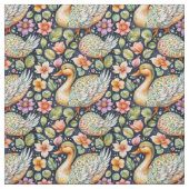 "Seamless Pattern of Geese Among Leaves" Stof (Swatch)