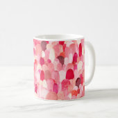 Seamless pattern of pink, red and beige spots. Wat Koffiemok (Voorkant rechts)