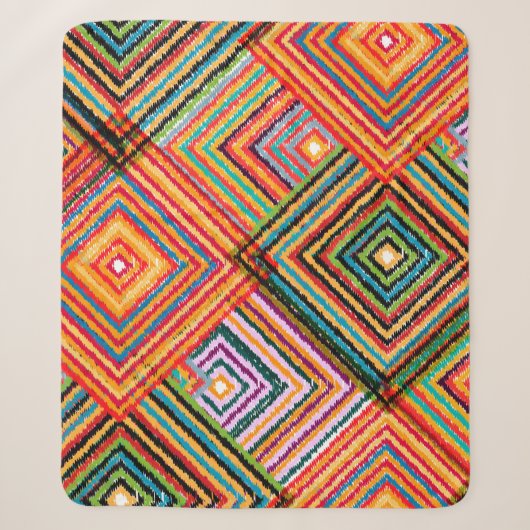 Seamless pattern patchwork design. Creative backgr Sherpa Deken (Voorkant)