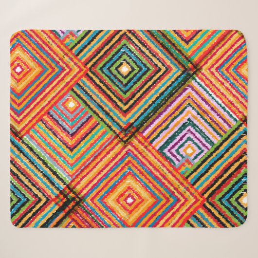Seamless pattern patchwork design. Creative backgr Sherpa Deken (Voorkant (horizontaal))