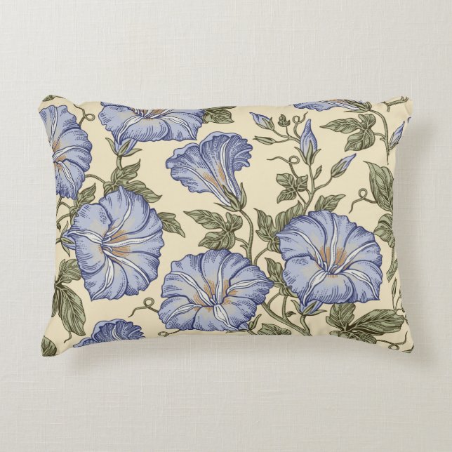 Seamless pattern. Petunia wildflowers is. Bezetter Accent Kussen (Voorkant)