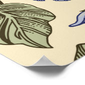 Seamless pattern. Petunia wildflowers is. Bezetter Poster (Hoek)