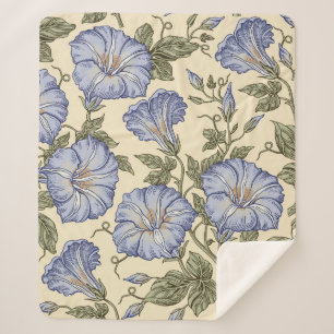 Seamless pattern. Petunia wildflowers is. Bezetter Sherpa Deken