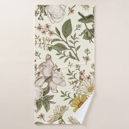 Seamless pattern. Realistic blooming Badhanddoek (Badhanddoek)