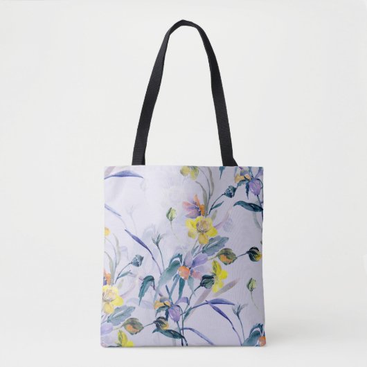 Seamless Pattern Spring Wildflowers. Tote Bag (Voorkant)