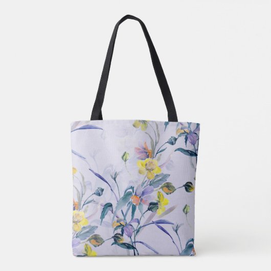 Seamless Pattern Spring Wildflowers. Tote Bag (Achterkant)