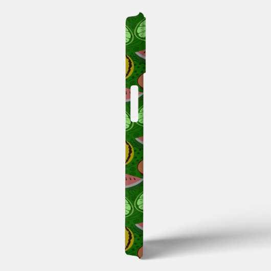 Seamless pattern tropical fruit & green background Case-Mate iPhone case (Achterkant / Rechts)