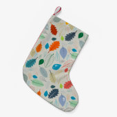 Seamless Pattern - vintage Autumn Leaves Illustrat Kleine Kerstsok (Voorkant (Hangend))