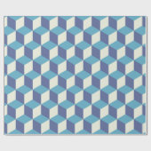Seamless pattern Vintage cube art, abstract illust Cadeaupapier (Vlak)