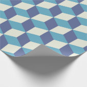 Seamless pattern Vintage cube art, abstract illust Cadeaupapier (Hoek)