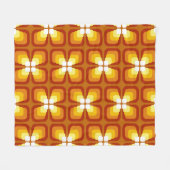 Seamless pattern with abstract floral elements and fleece deken (Voorkant (Horizontaal))