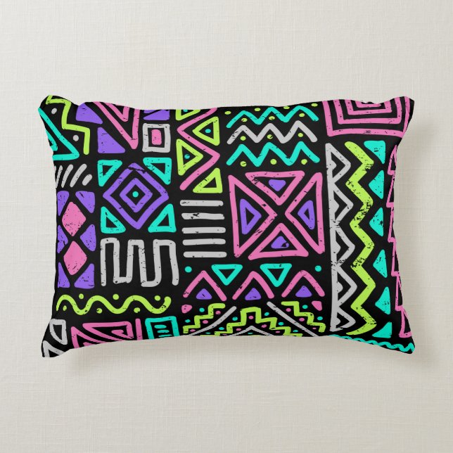  seamless pattern with abstract lines. geometric a accent kussen (Voorkant)