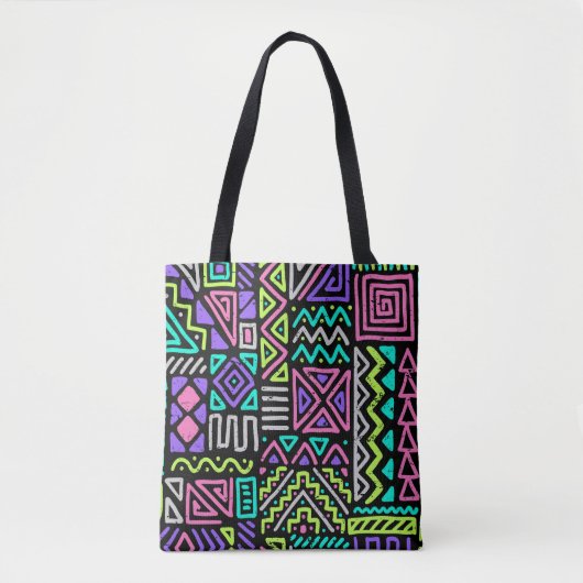  seamless pattern with abstract lines. geometric a tote bag (Voorkant)