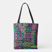  seamless pattern with abstract lines. geometric a tote bag (Achterkant)