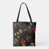 Seamless pattern with abstract modern doodles. Bri Tote Bag (Achterkant)