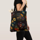 Seamless pattern with abstract modern doodles. Bri Tote Bag (Dichtbij)