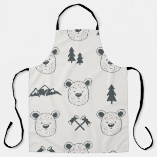 Seamless pattern with bear headspattern, bear, mou schort