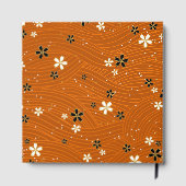 Seamless pattern with black and white flowers gastenboek (Achterkant)