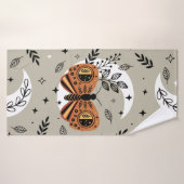 seamless pattern with bohemian butterfly on the mo badhanddoek (Badhanddoek)